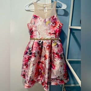 Rare Editions Sleeveless Dress with Silver Embellishment Size 14